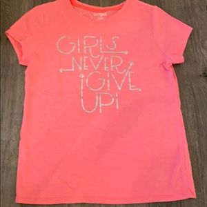 Cat & Jack Girls pink Short sleeve shirt.